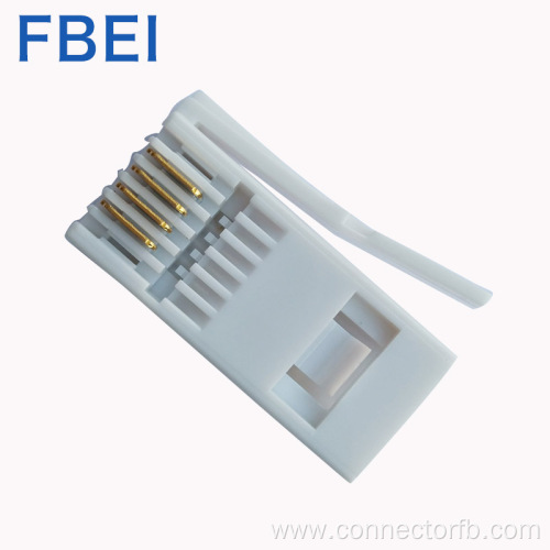 6P4C/6p6c UK plug RJ11 connector